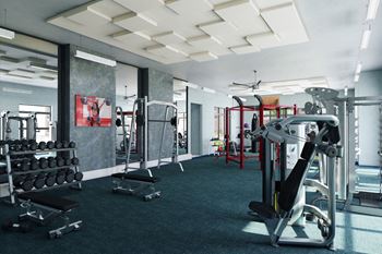 fitness center gym in midland tx modern apartment